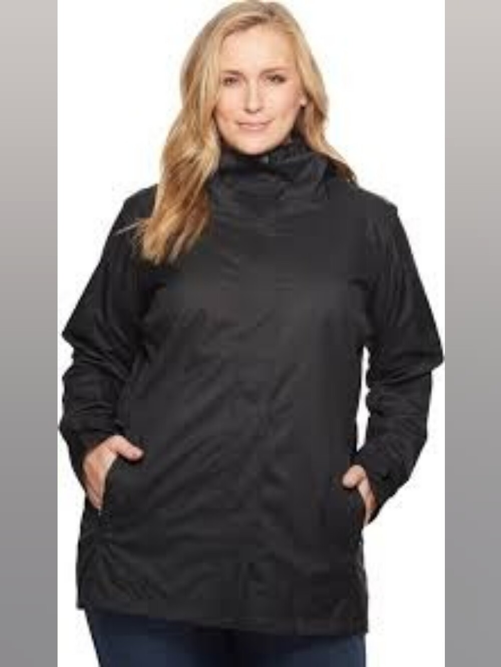 Columbia Splash A Little II  Waterproof Womens RainJacket Black Plus Size 3X